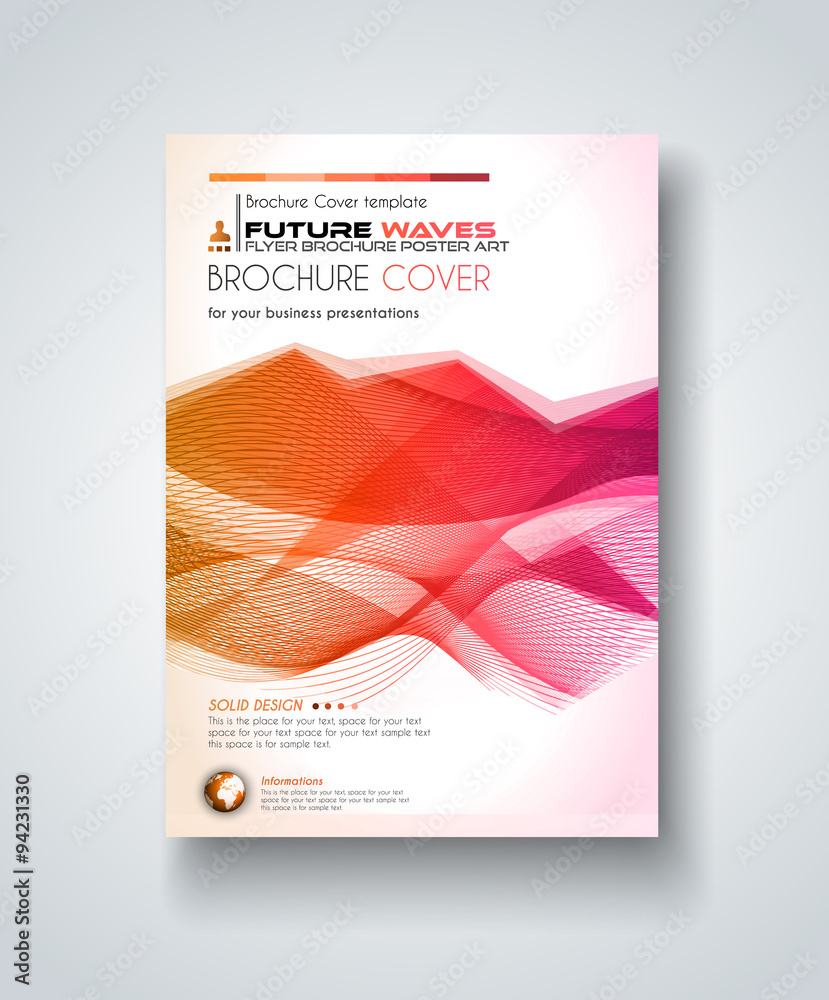 Naklejka premium Brochure template, Flyer Design and Depliant Cover