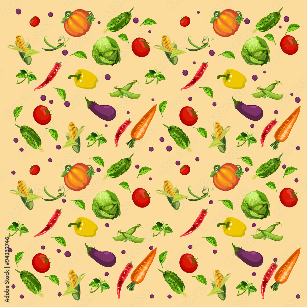 Vegetables background, assorted 