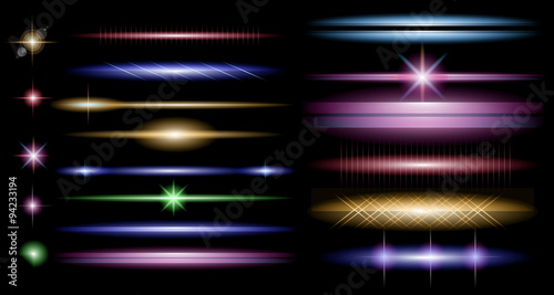 Vector Sparkle Collection with a lot of different Shapes