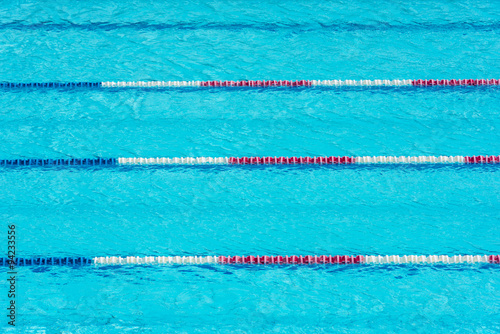 Fototapeta Clear transparent swimming pool