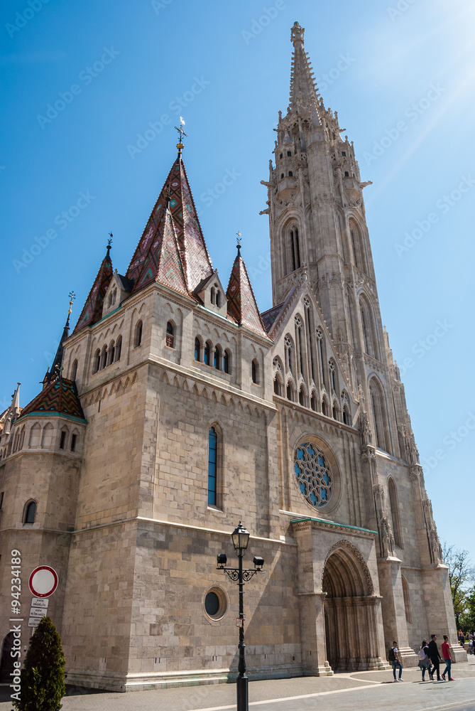Fototapeta premium St. Matthias church in Budapest, Hungary. 