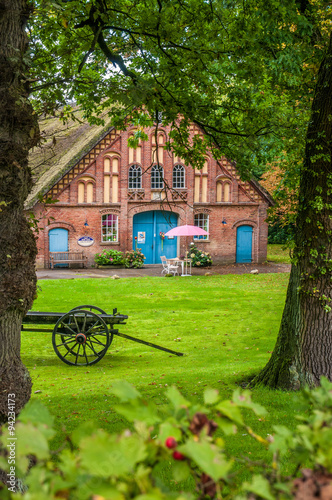 The cart with a house