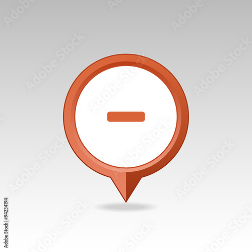 Free Download  Minus pin map icon. Map pointer, markers.  - GFXLoad