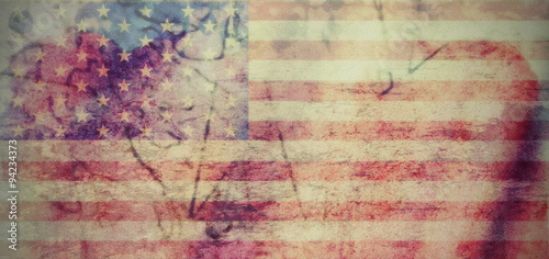 Old Grunge USA Flag photo