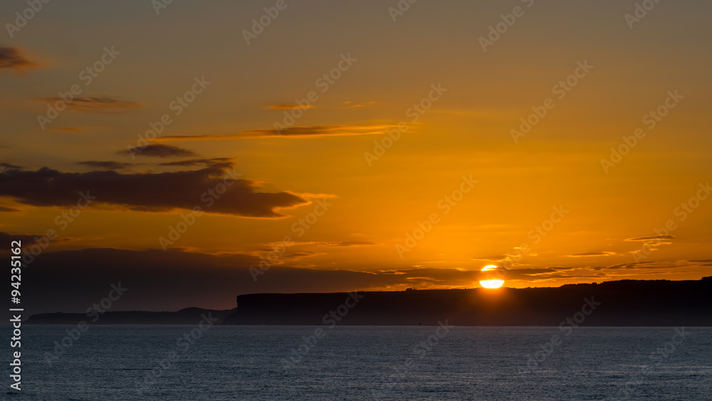 Sunrise in the Santander Bay
