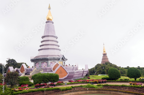 King and Queen Pagoda in the Doi inthanon Chiang Mai,Thailand © phakhawat