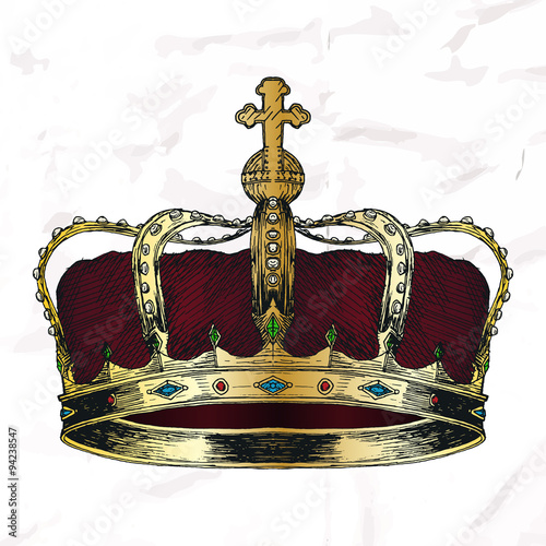 Crown symbol sketch.