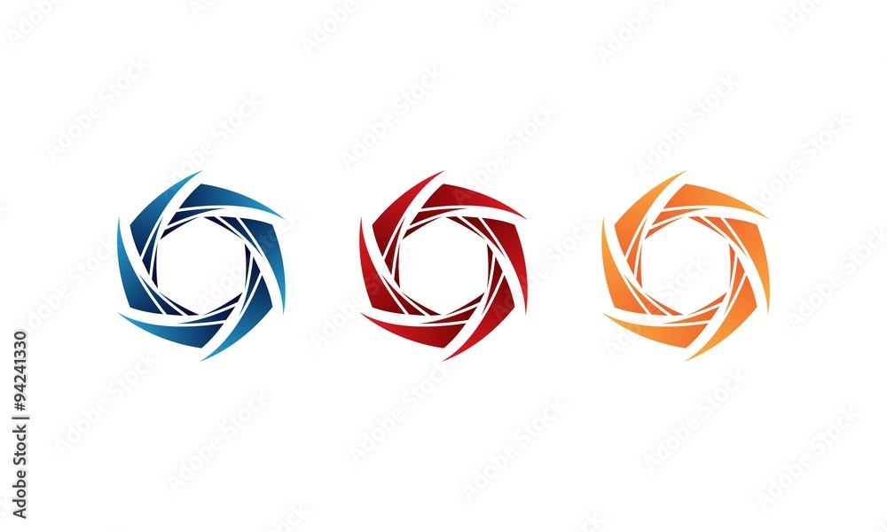 Naklejka premium Lens Photography Logo