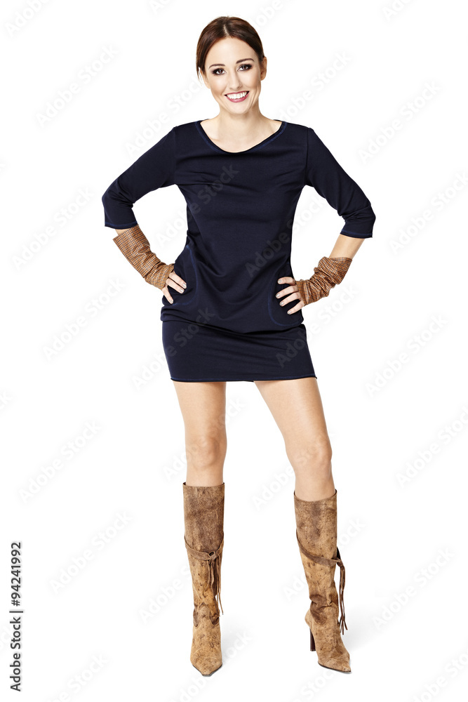 Fototapeta premium Woman Standing With Hands On Hips