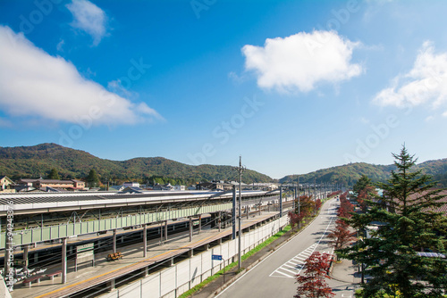 軽井沢駅からの風景