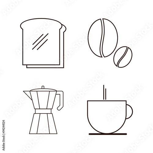Coffee drink shop design.