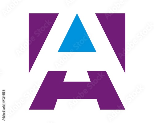 lettermark A H icon logo photo