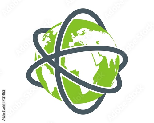 arround the world travel logo