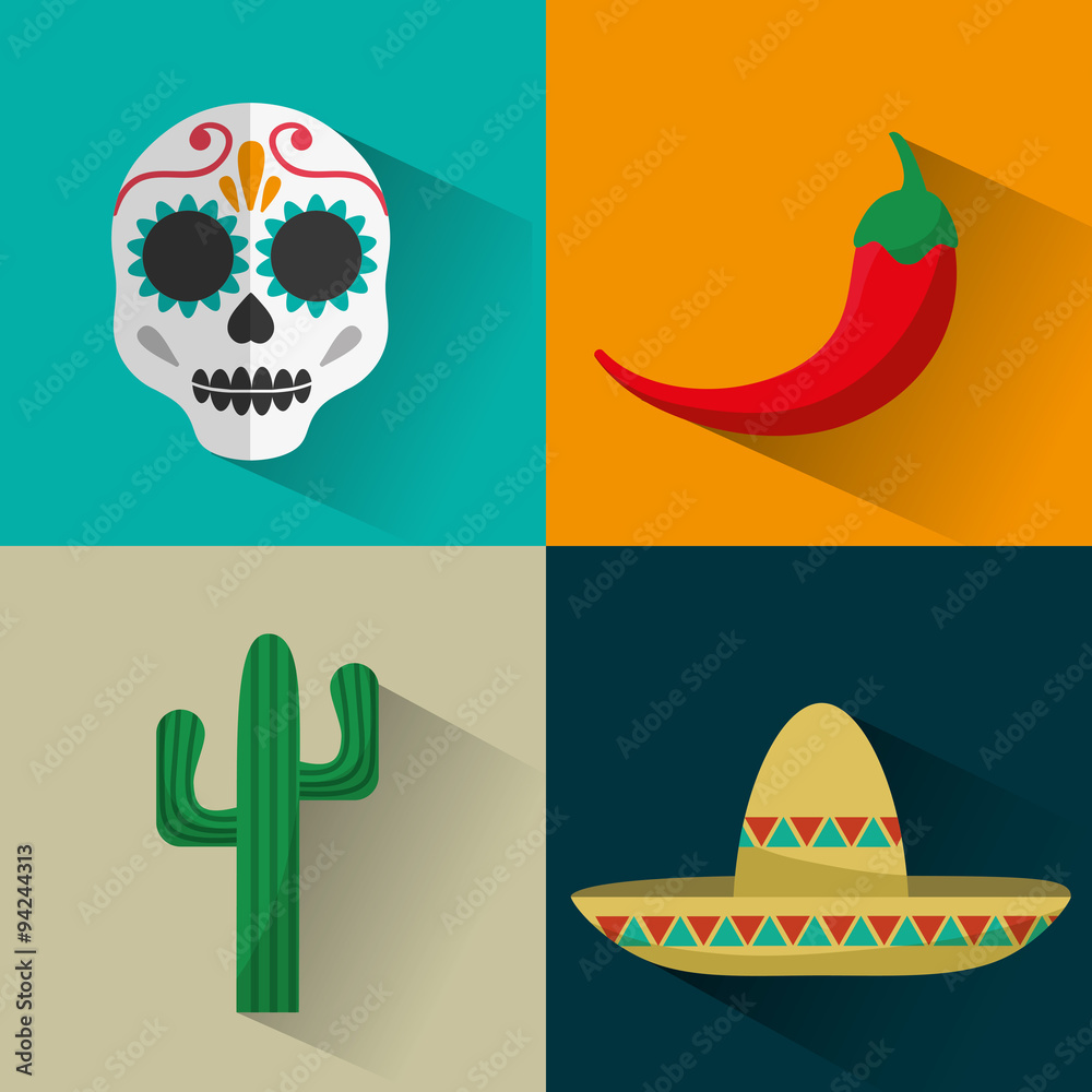 Mexican culture design 