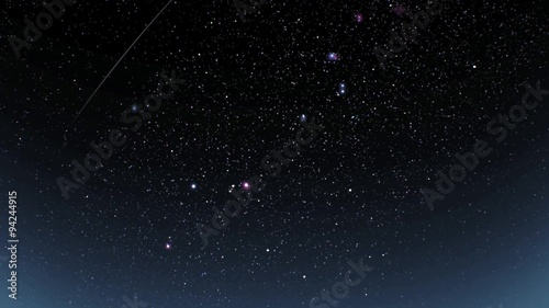 流星群のイメージCGアニメーション