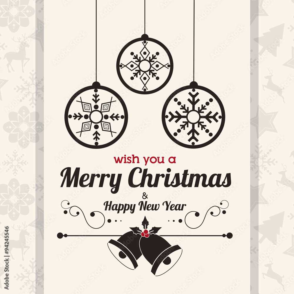 Naklejka premium Merry Christmas design 