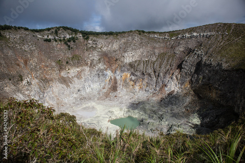 Active Volcano Caldera on Sulawesi  Indonesia