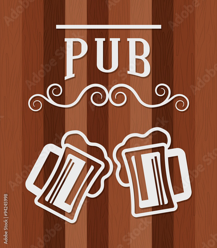 Pub beer and alcohol 