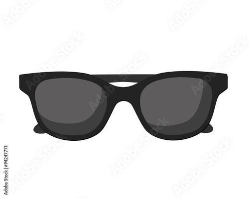 Vector black sunglasses.