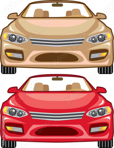 Convertible vehicle front vector