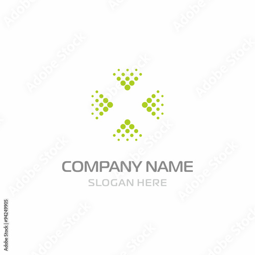 initial X dot cross simple logo icon