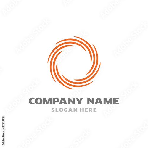 abstract great elegant Sun icon logo