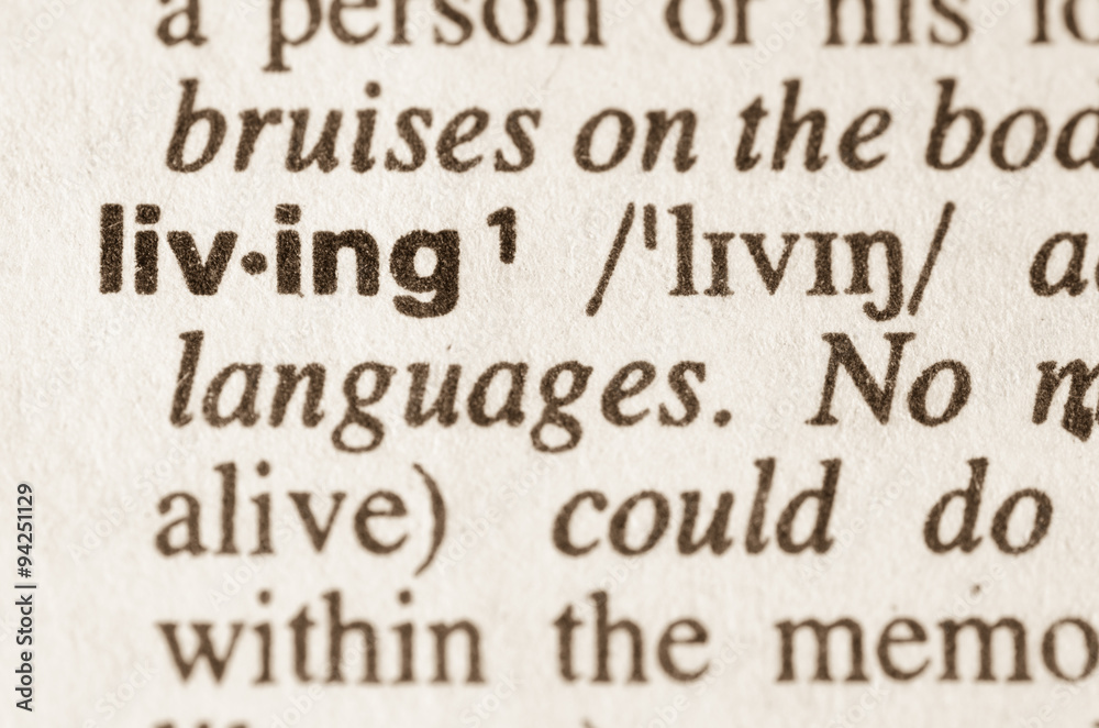 Dictionary definition of word living Dictionary definition of word living