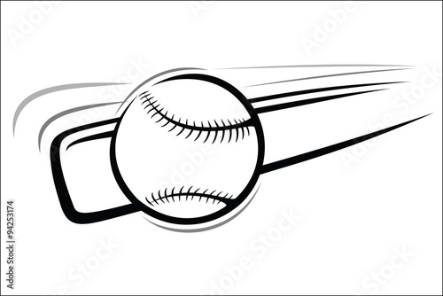 Baseball bat and ball