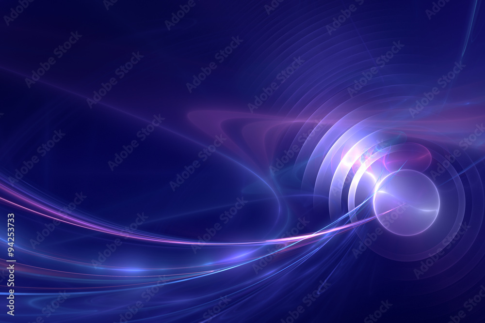 Blue Futuristic Background - concept of science, technology, global communication Blue Futuristic Background - concept of science, technology, global communication