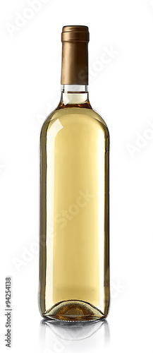 Wine bottle isolated on white