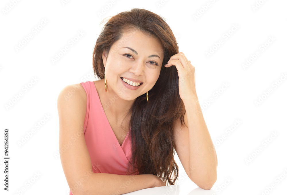 笑顔の女性 笑顔の女性