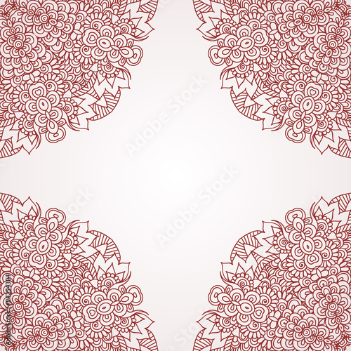 Mehndi henna design background