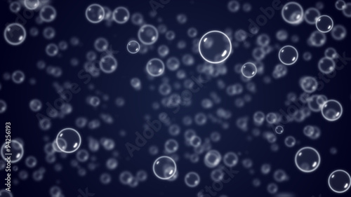 The chaotic motion of bubbles