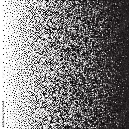 Stochastic raster halftone gradient print