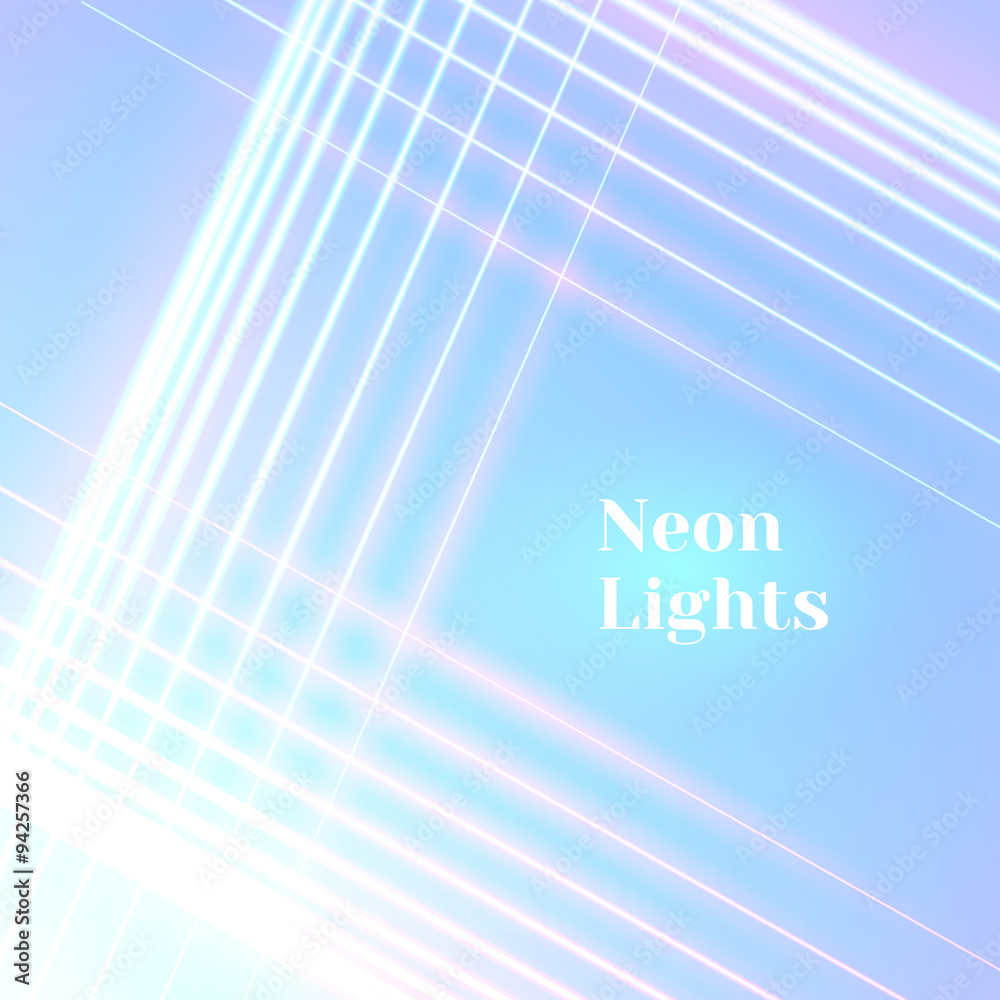 Bright neon lines background