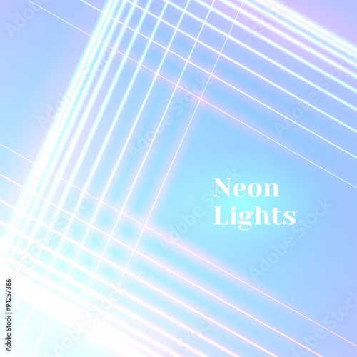 Bright neon lines background