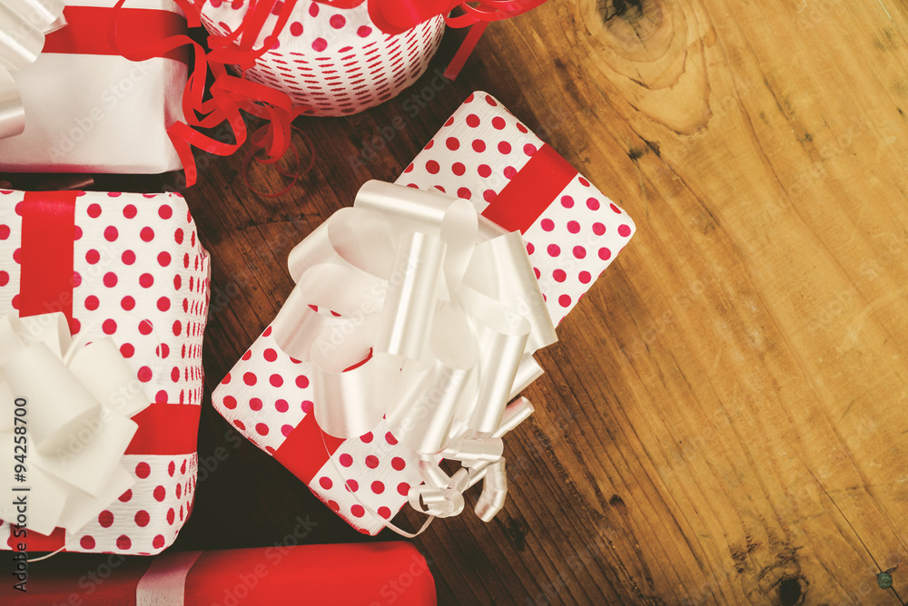Obraz premium Christmas presents on the table