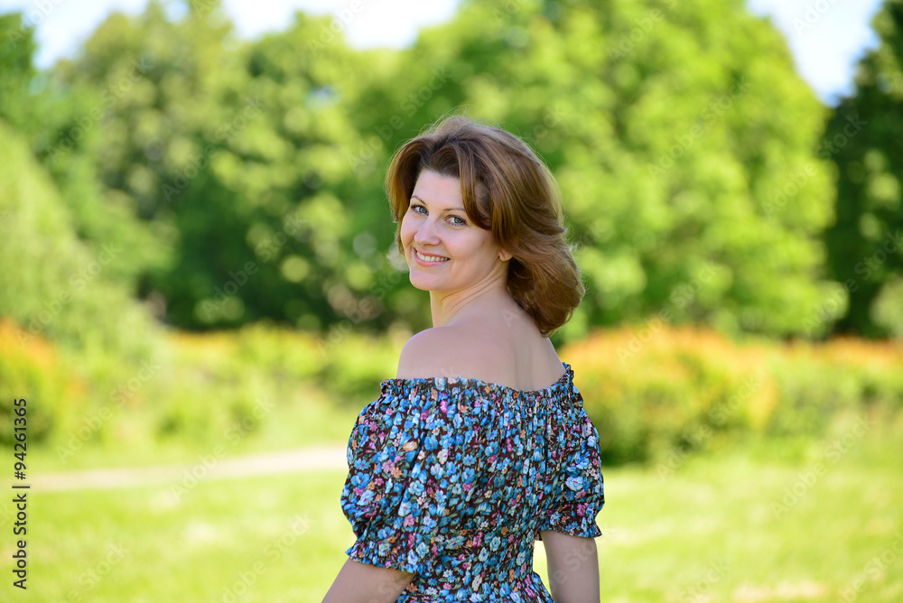 adult elegant woman on the nature adult elegant woman on the nature