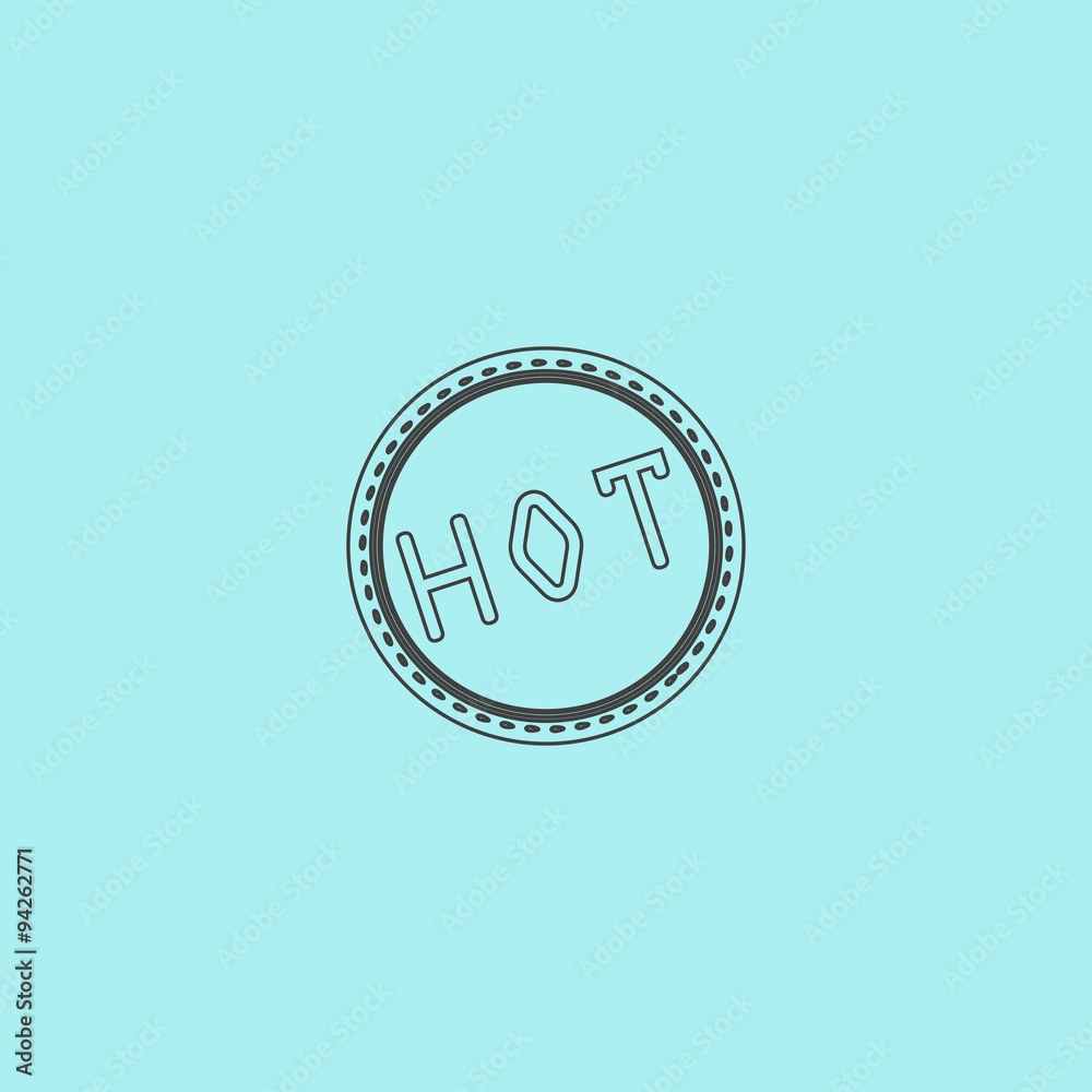 Hot Icon, Badge, Label or Sticker Hot Icon, Badge, Label or Sticker