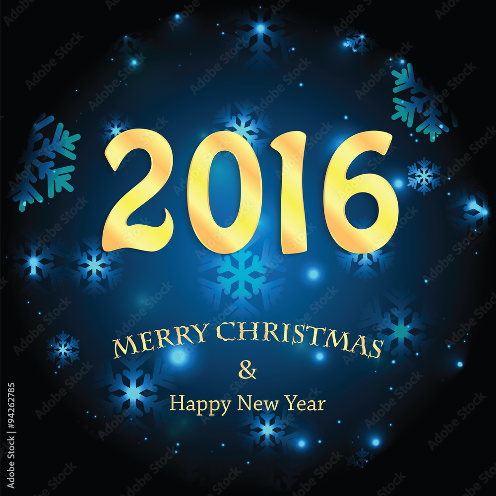 Christmas and New Year's background with snowflakes Christmas and New Year's background with snowflakes