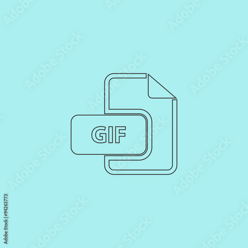 GIF image file extension icon.