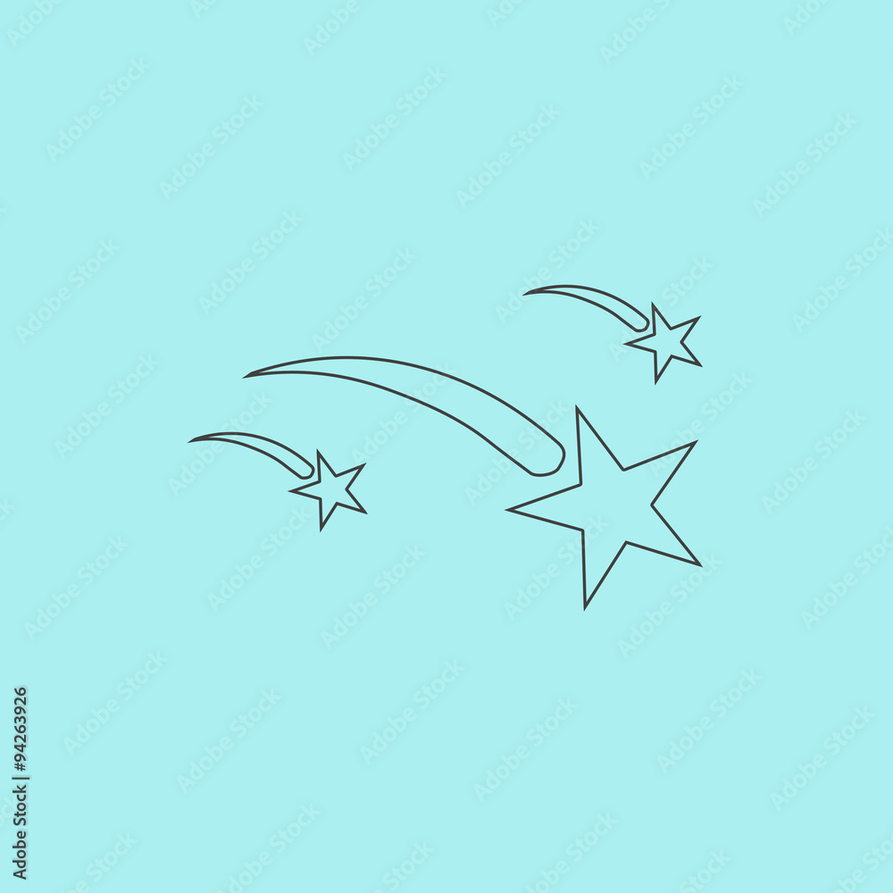 Naklejka premium Meteor icon