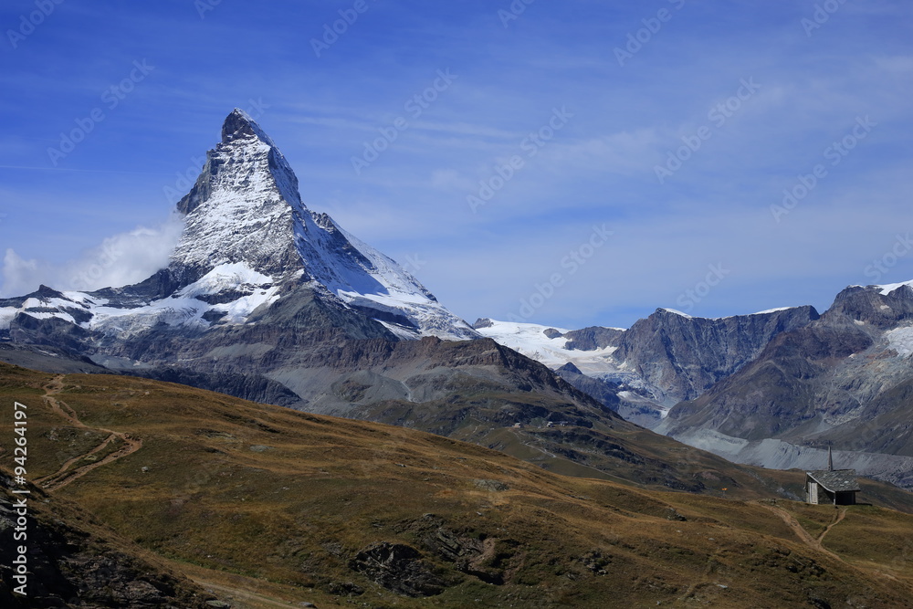 Matterhorn from Ruffelberg in Switzerland