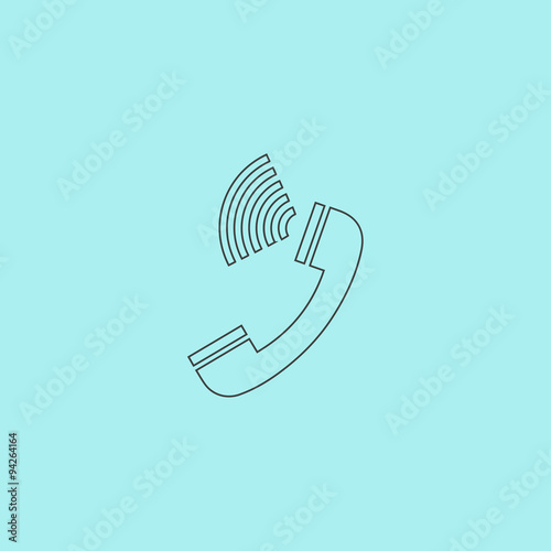 Sound from the handset - phone icon