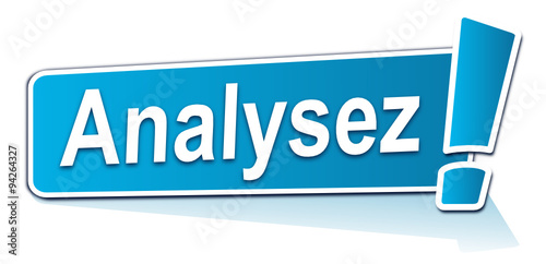 analysez sur étiquette bleue