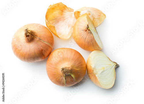 halved fresh onion