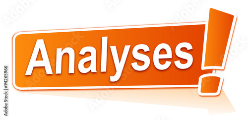 analyses sur étiquette orange