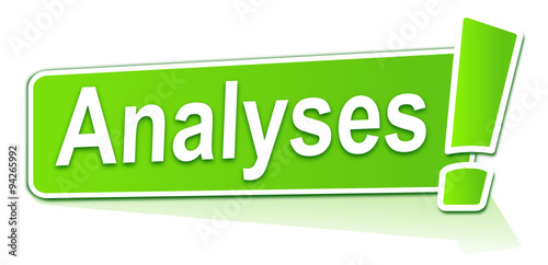 analyses sur étiquette verte