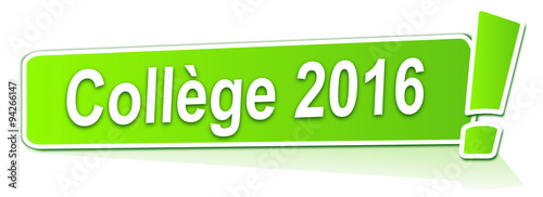 collège 2016 sur étiquette verte