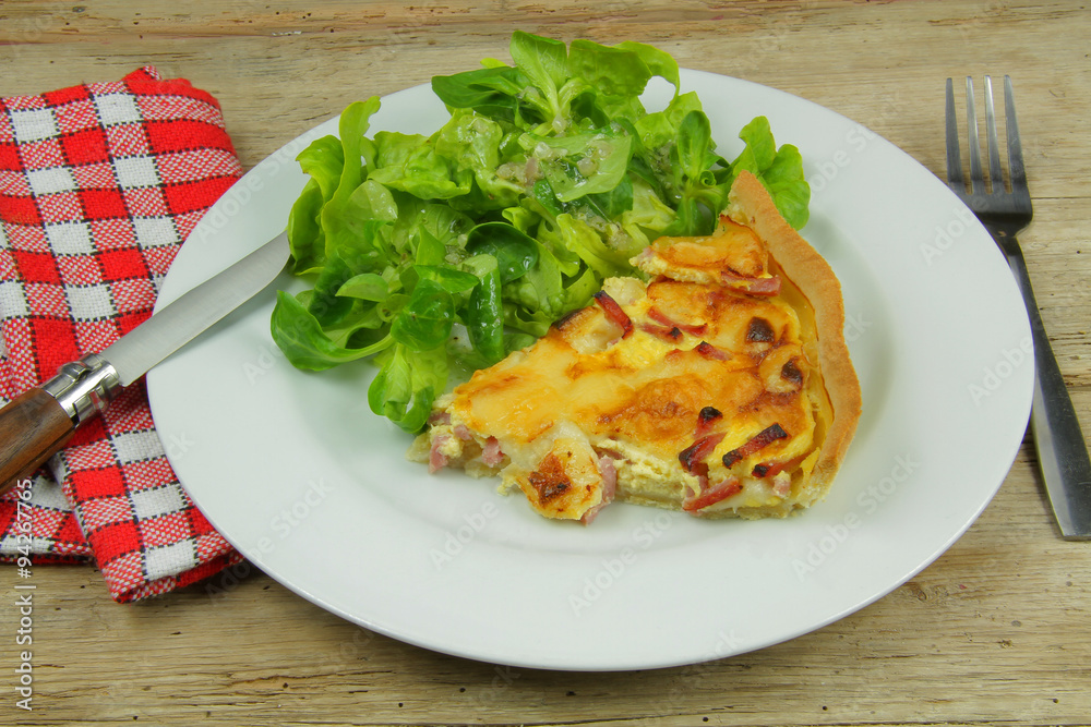 part de quiche et salade 24102015 part de quiche et salade 24102015